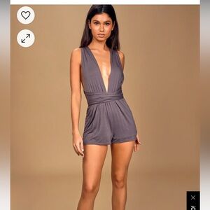 Lulus purple romper size medium